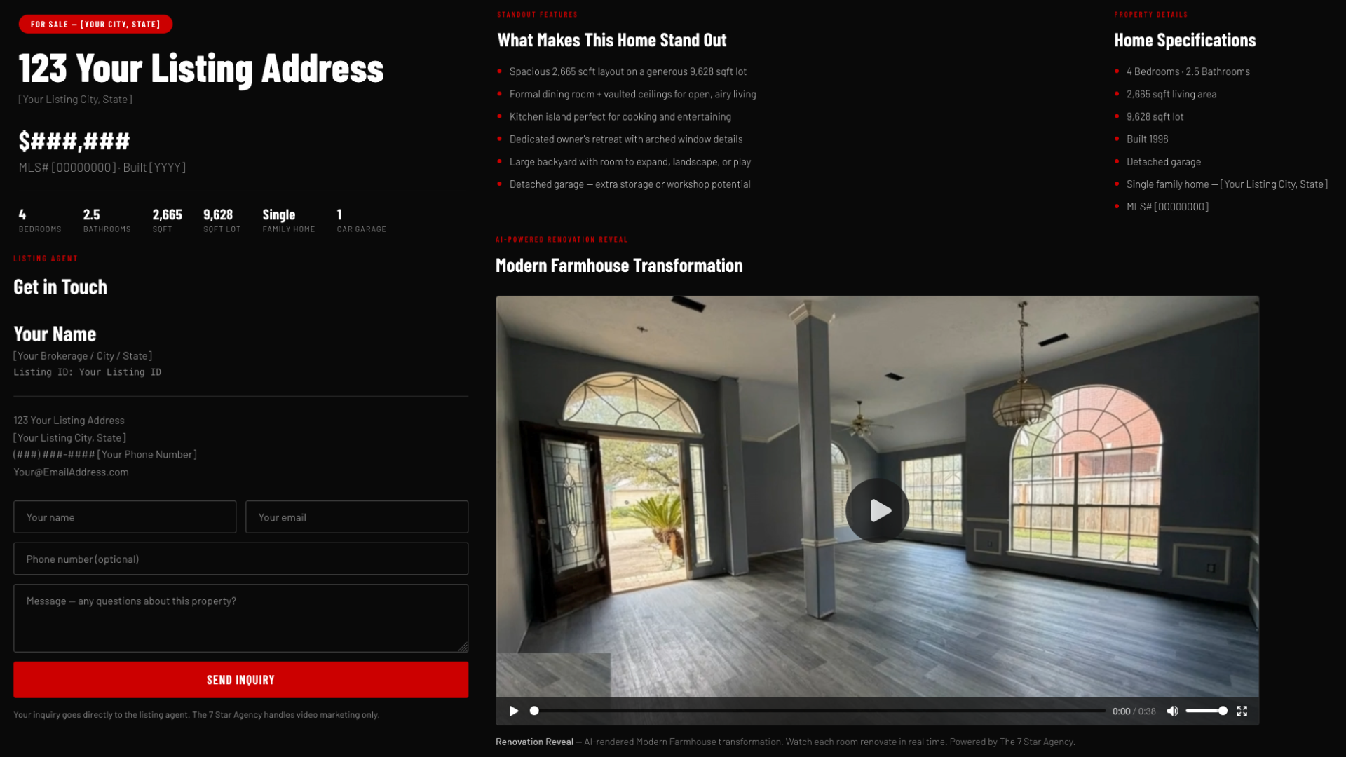 Renovation Reveal Microsite